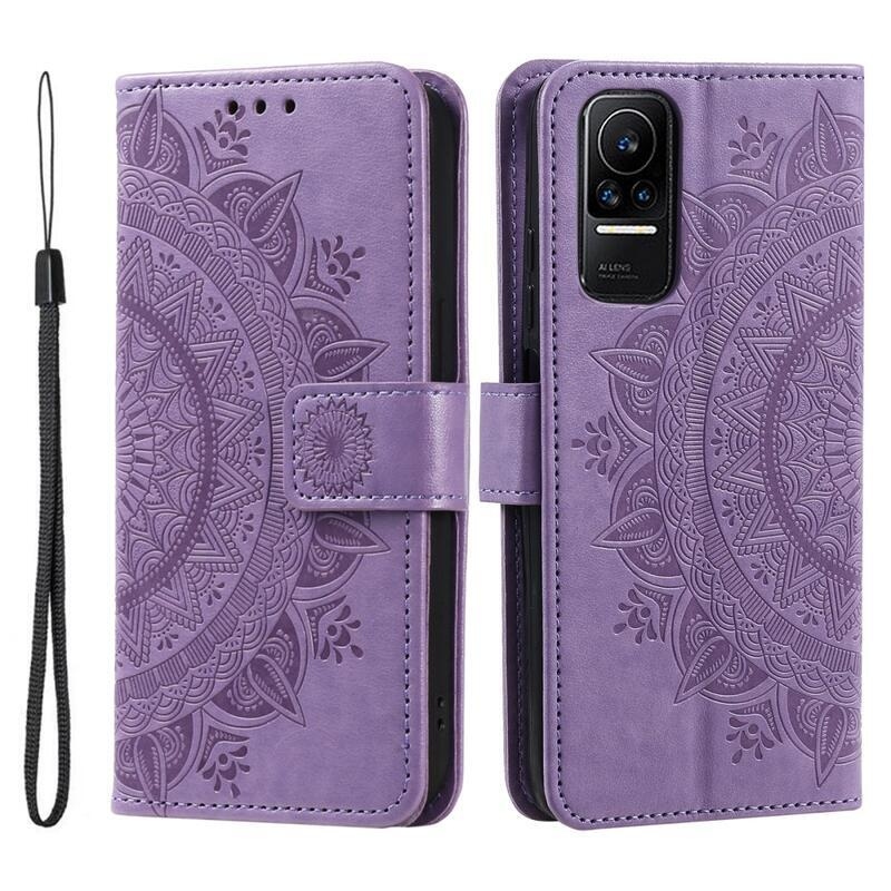 Mandala knížkové pouzdro na Xiaomi 13 Lite - fialové