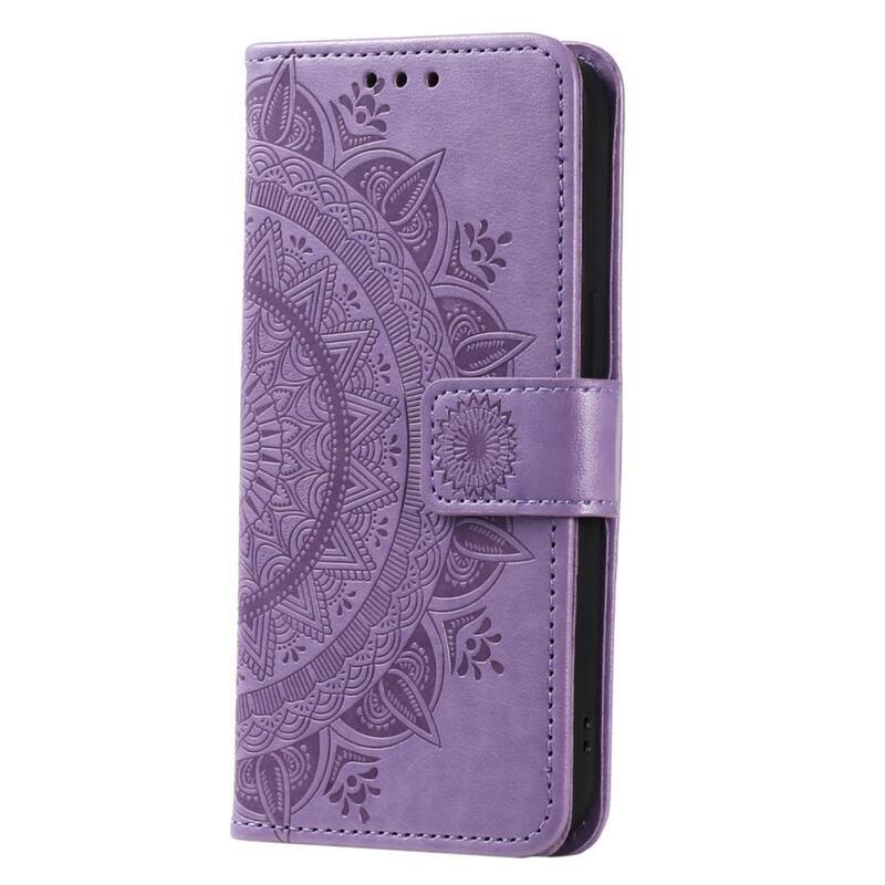 Mandala knížkové pouzdro na Xiaomi 13 Lite - fialové