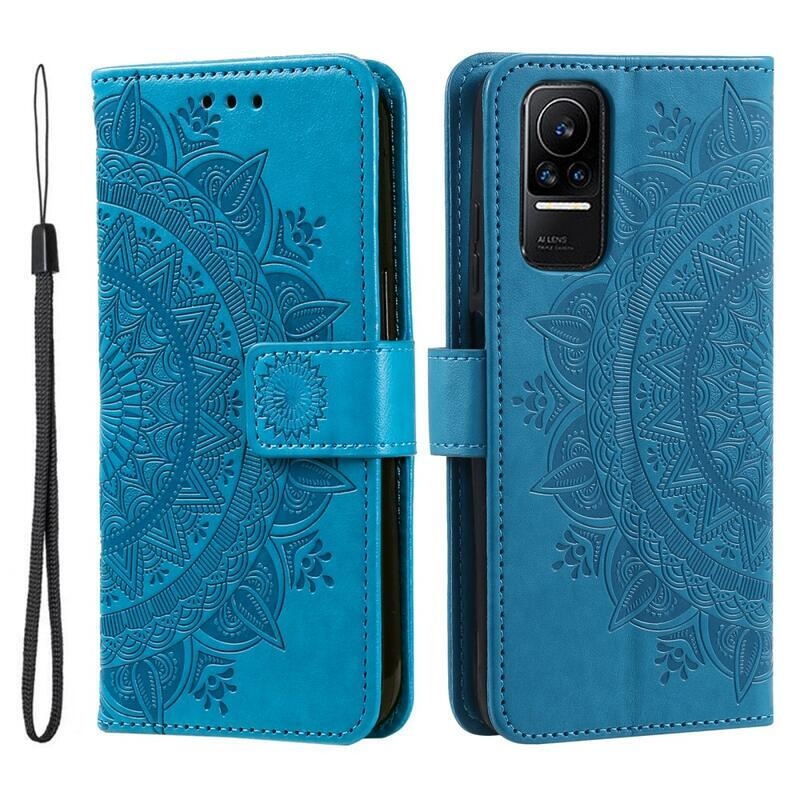 Mandala knížkové pouzdro na Xiaomi 13 Lite - modré