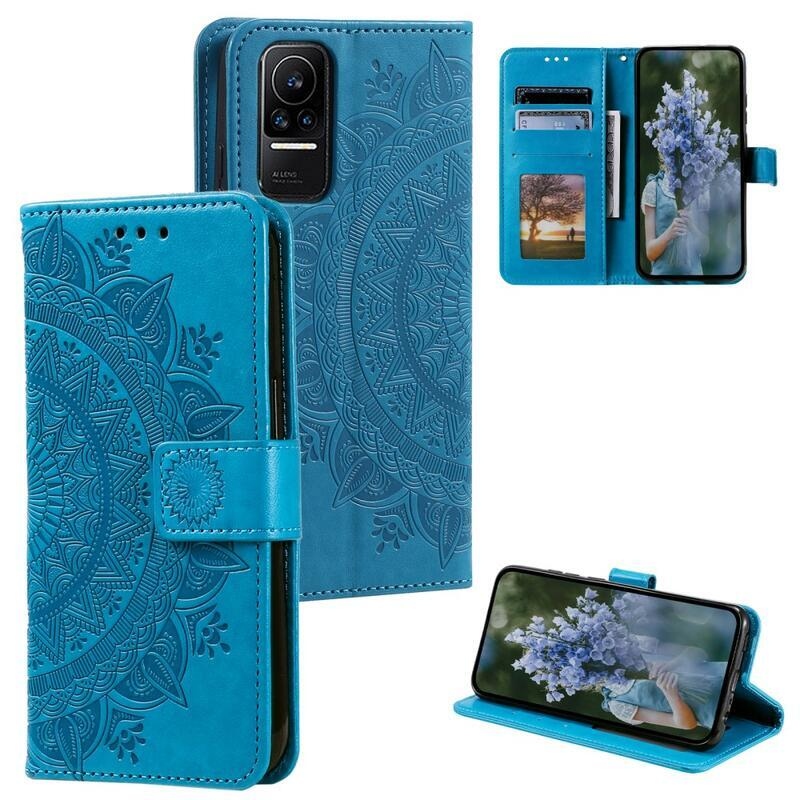 Mandala knížkové pouzdro na Xiaomi 13 Lite - modré