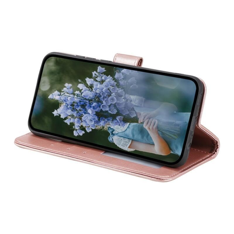 Mandala knížkové pouzdro na Xiaomi 13 Lite - růžovozlaté
