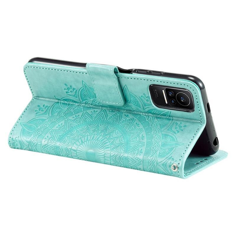 Mandala knížkové pouzdro na Xiaomi 13 Lite - zelené