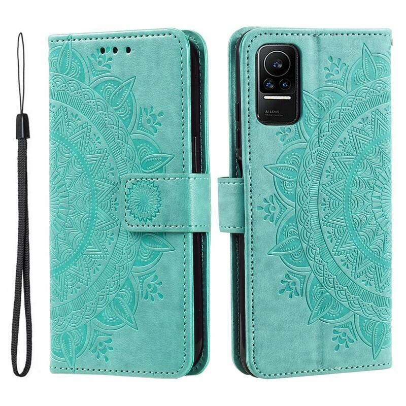 Mandala knížkové pouzdro na Xiaomi 13 Lite - zelené