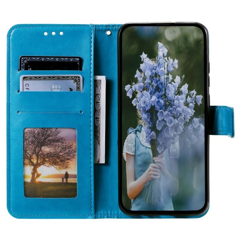 Mandala knížkové pouzdro na Xiaomi Poco F5 - modré