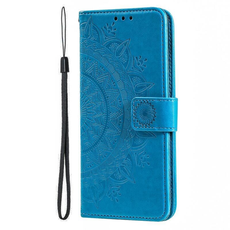 Mandala knížkové pouzdro na Xiaomi Poco F5 - modré