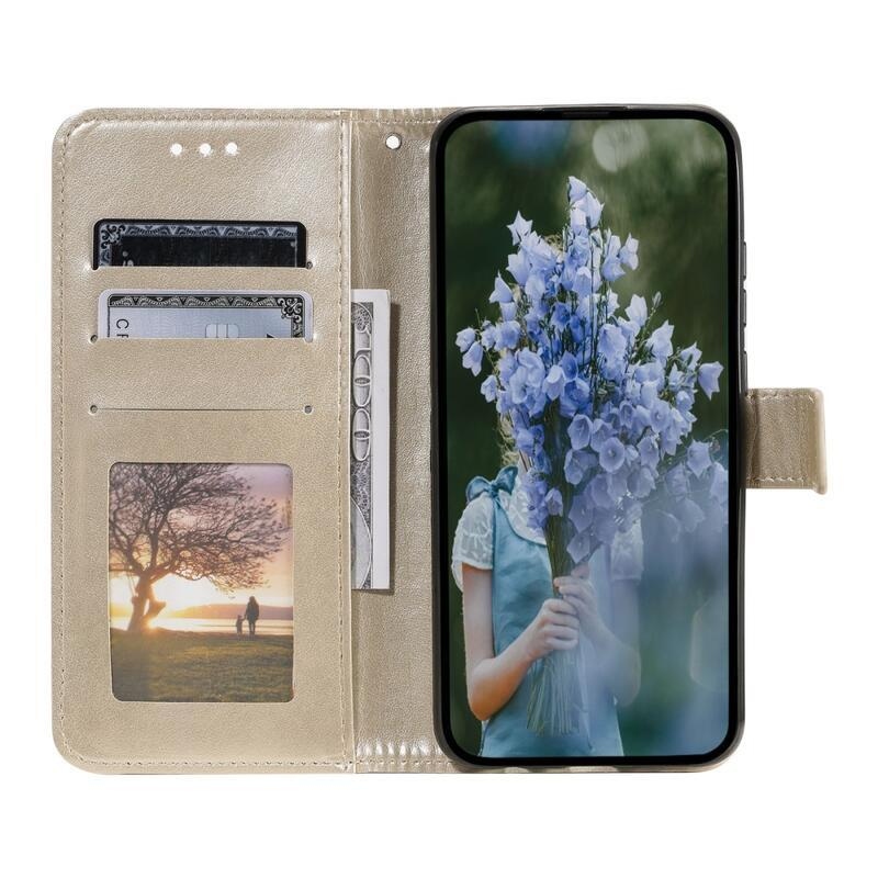 Mandala knížkové pouzdro na Xiaomi Poco F5 Pro - zlaté