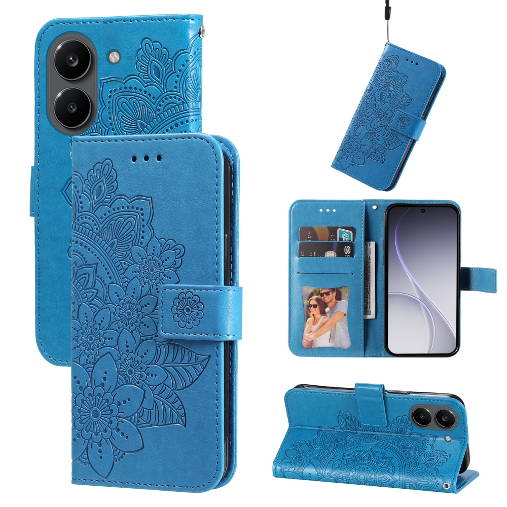 Mandala knížkové pouzdro na Xiaomi Poco X8 Pro 5G - modré