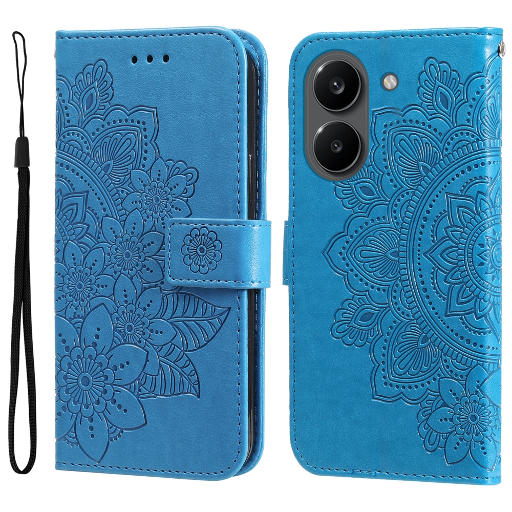Mandala knížkové pouzdro na Xiaomi Poco X8 Pro 5G - modré