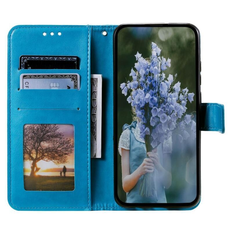 Mandala knížkové pouzdro na Xiaomi Redmi 10A - modré