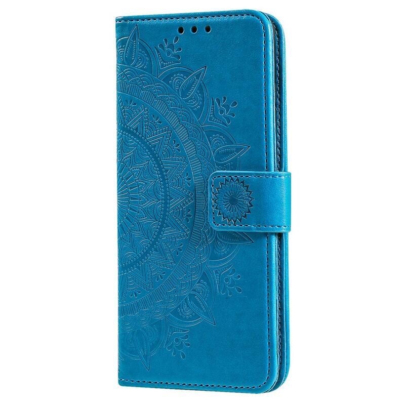 Mandala knížkové pouzdro na Xiaomi Redmi 10A - modré