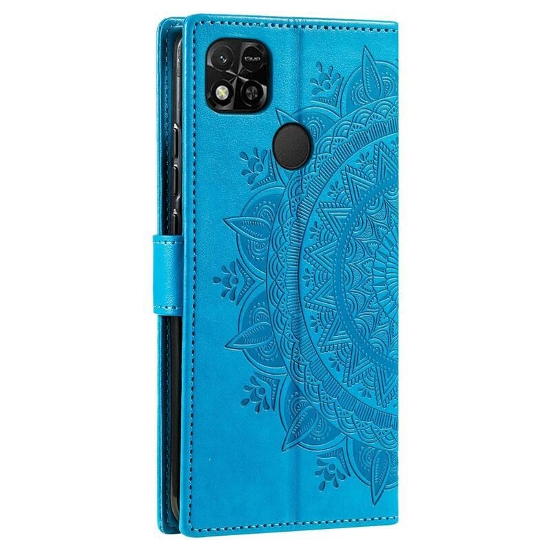 Mandala knížkové pouzdro na Xiaomi Redmi 10A - modré