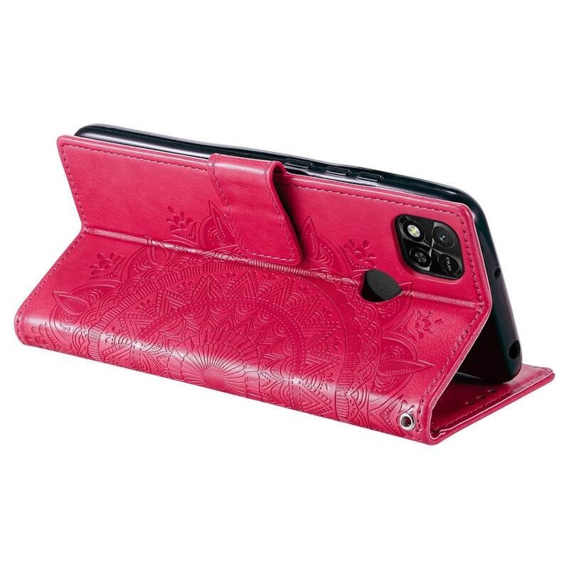 Mandala knížkové pouzdro na Xiaomi Redmi 10A - rose
