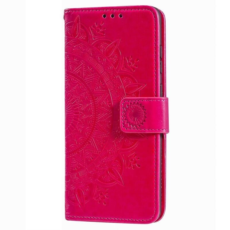 Mandala knížkové pouzdro na Xiaomi Redmi 10A - rose