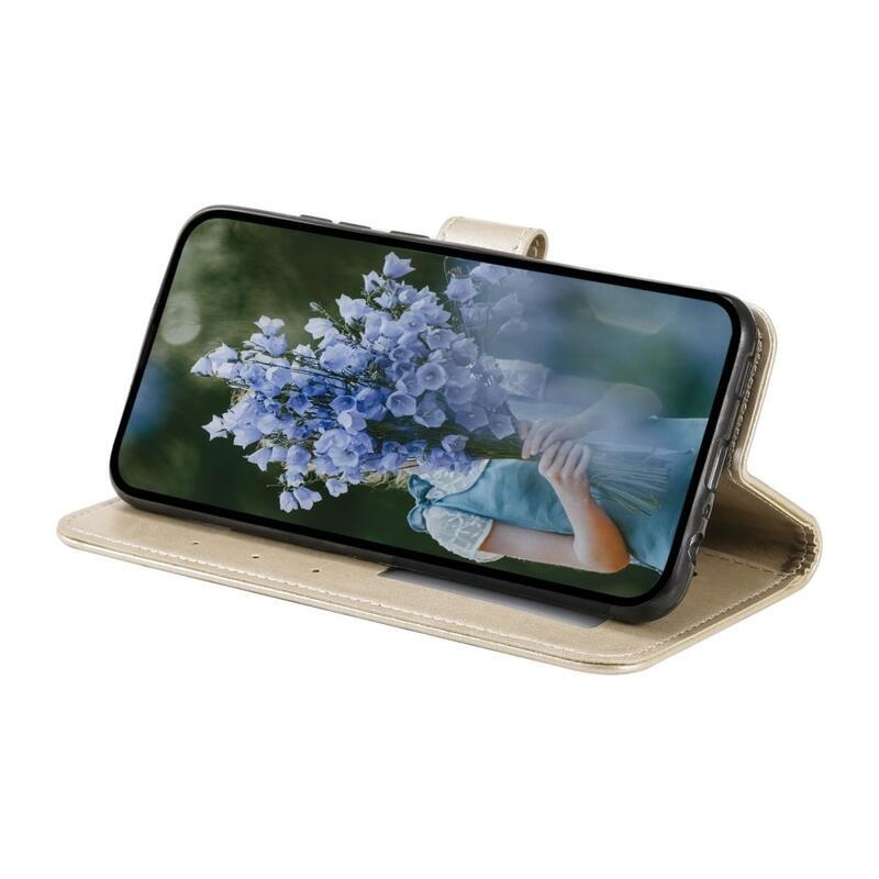 Mandala knížkové pouzdro na Xiaomi Redmi 10A - zlaté