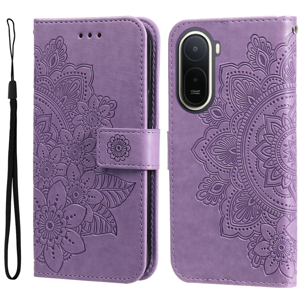 Mandala knížkové pouzdro na Xiaomi Redmi A7 Pro - fialové