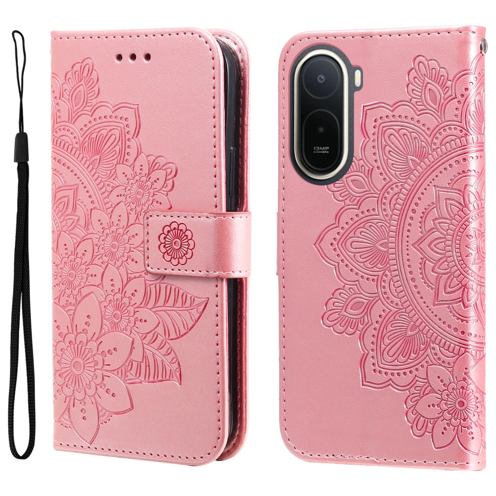 Mandala knížkové pouzdro na Xiaomi Redmi A7 Pro - růžové