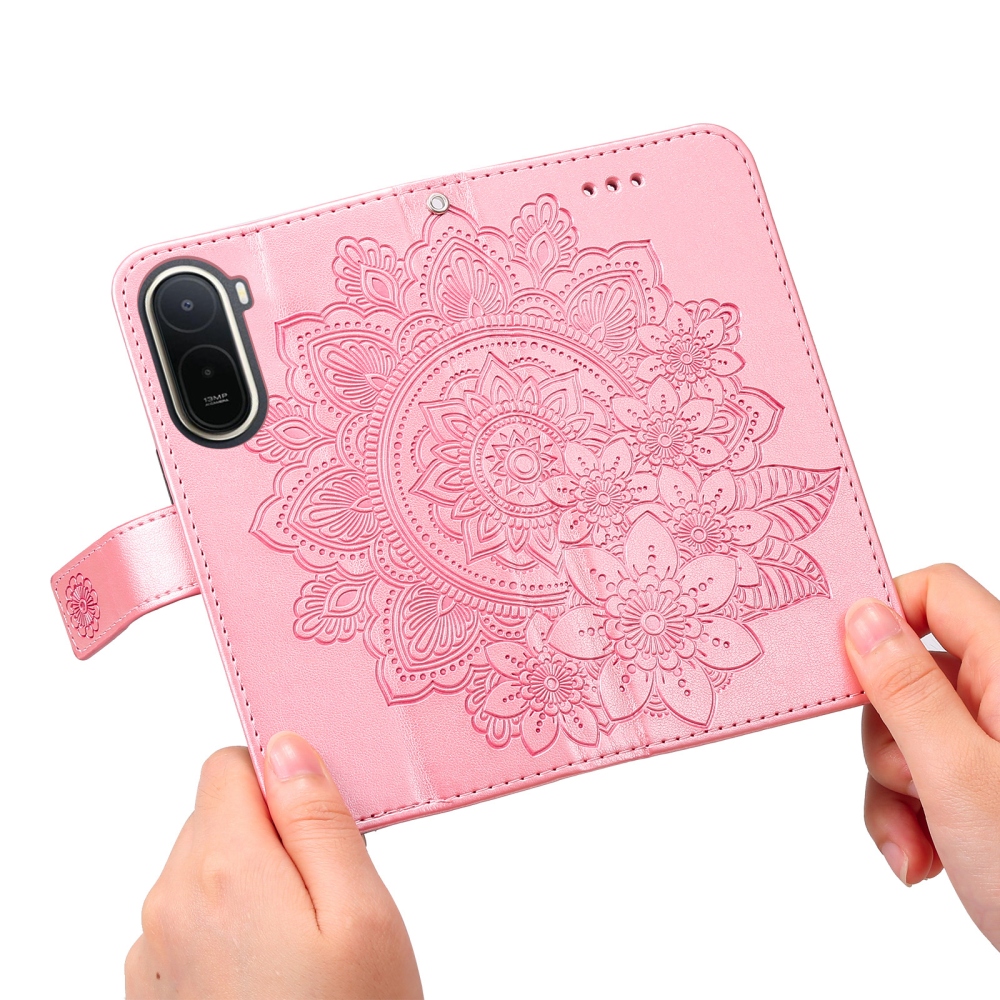 Mandala knížkové pouzdro na Xiaomi Redmi A7 Pro - růžové