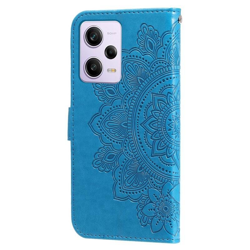 Mandala knížkové pouzdro na Xiaomi Redmi Note 12 Pro 5G/Poco X5 Pro 5G - modré