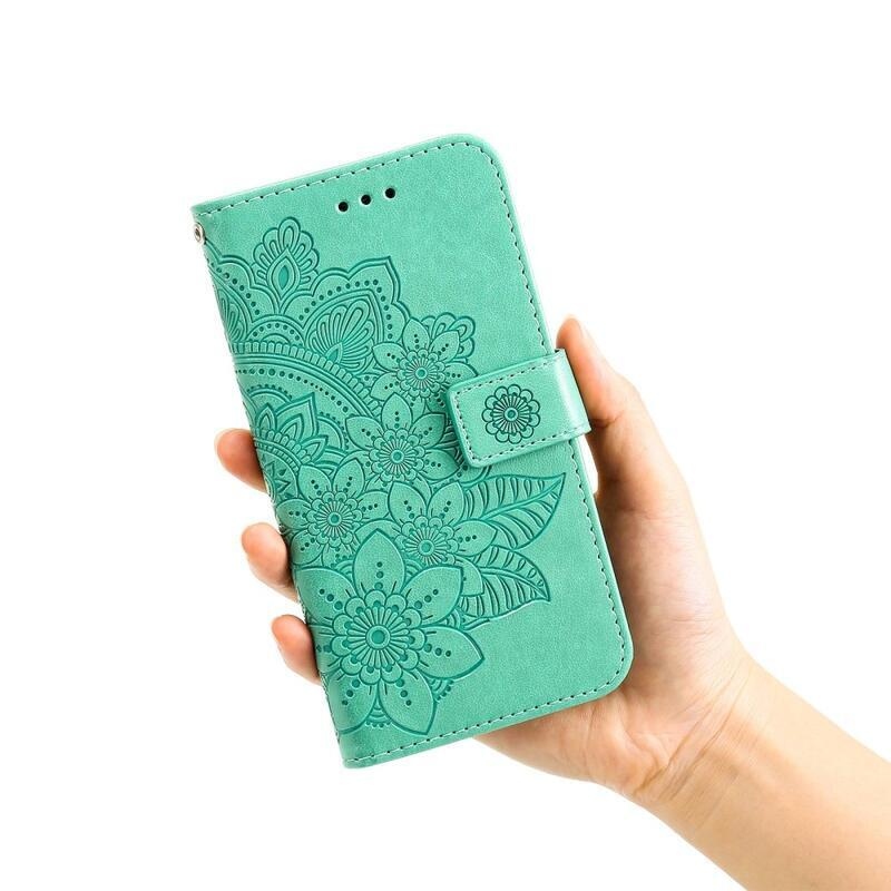 Mandala knížkové pouzdro na Xiaomi Redmi Note 12 Pro 5G/Poco X5 Pro 5G - zelené