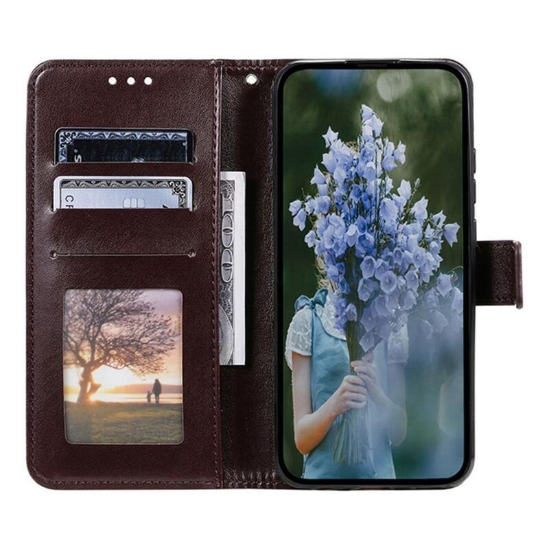 Mandala knížkové pouzdro na Xiaomi Redmi Note 12S - hnědé