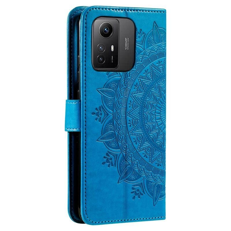 Mandala knížkové pouzdro na Xiaomi Redmi Note 12S - modré