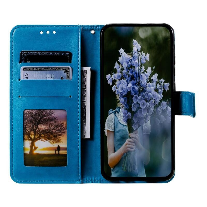 Mandala knížkové pouzdro na Xiaomi Redmi Note 12S - modré