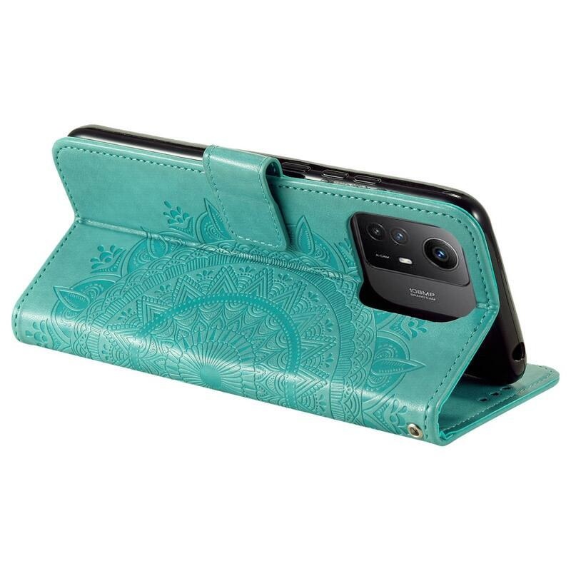 Mandala knížkové pouzdro na Xiaomi Redmi Note 12S - modrozelené
