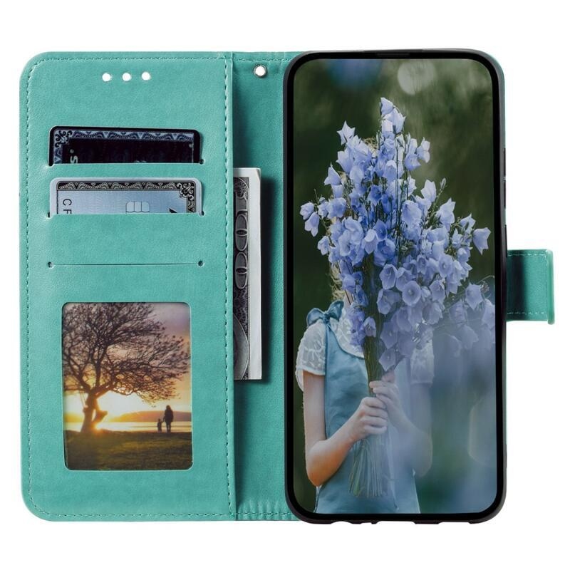 Mandala knížkové pouzdro na Xiaomi Redmi Note 12S - modrozelené