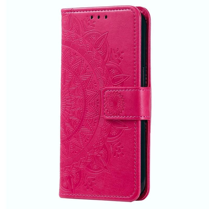 Mandala knížkové pouzdro na Xiaomi Redmi Note 12S - rose