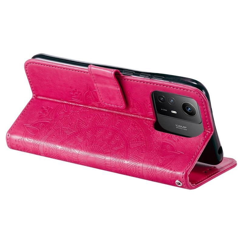 Mandala knížkové pouzdro na Xiaomi Redmi Note 12S - rose