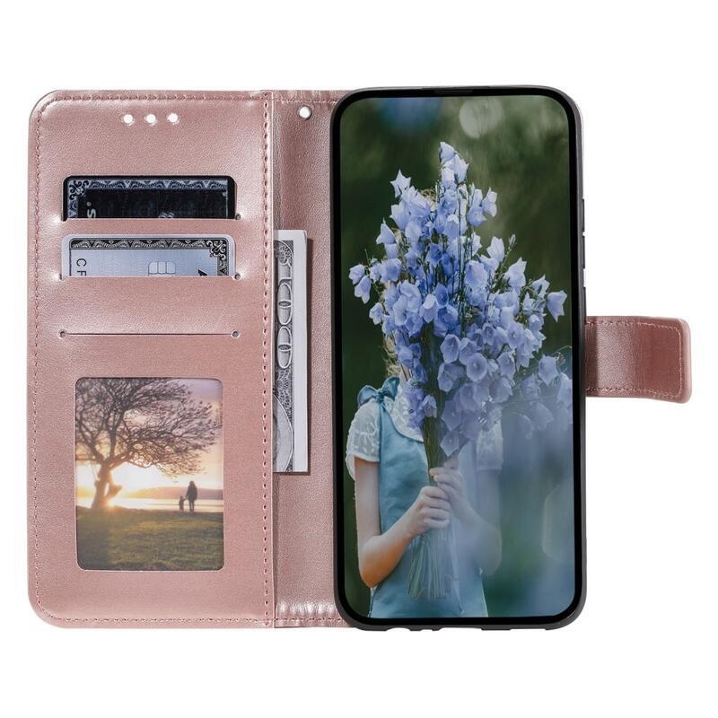 Mandala knížkové pouzdro na Xiaomi Redmi Note 12S - růžovozlaté