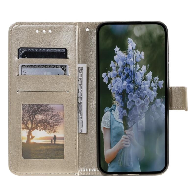 Mandala knížkové pouzdro na Xiaomi Redmi Note 12S - zlaté