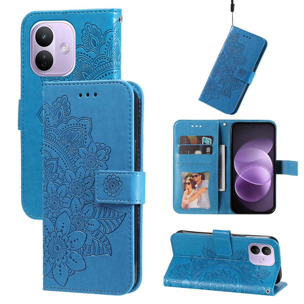 Mandala knížkové pouzdro na Xiaomi Redmi Note 17 Pro 5G - modré