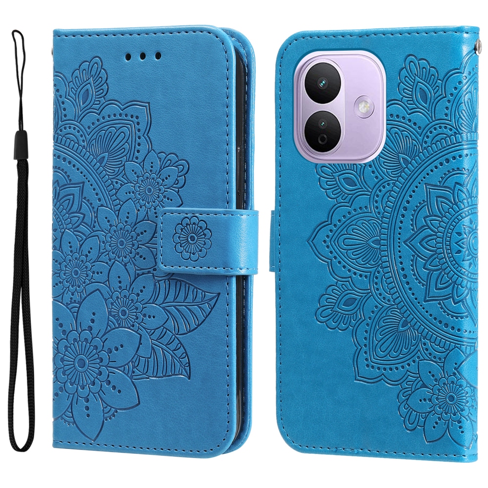 Mandala knížkové pouzdro na Xiaomi Redmi Note 17 Pro 5G - modré