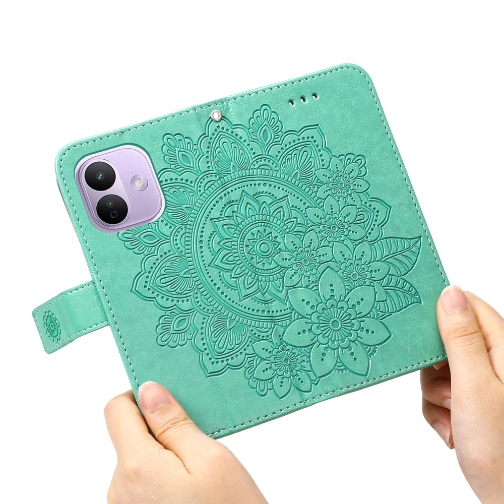 Mandala knížkové pouzdro na Xiaomi Redmi Note 17 Pro 5G - modrozelené