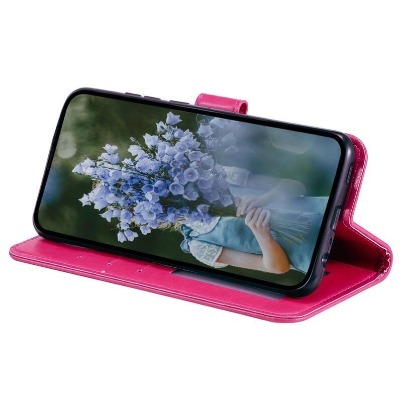 Mandala PU kožené peněženkové pouzdro na mobil Samsung Galaxy M13 4G - rose