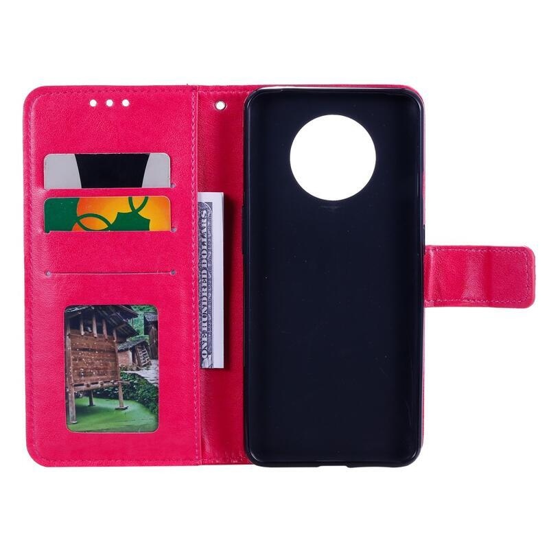 Mandala PU kožené peněženkové pouzdro na mobil Xiaomi Redmi Note 9T 5G - rose