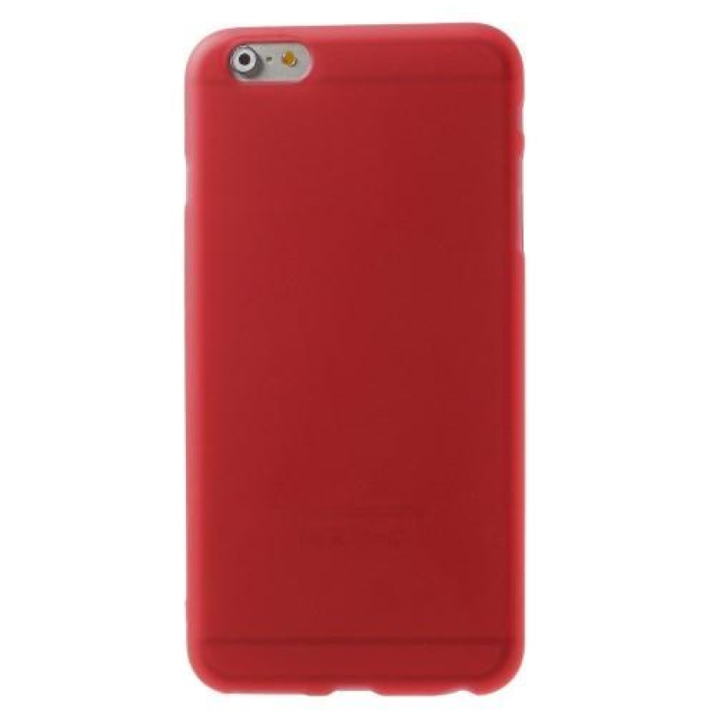 Matný gelový obal na iPhone 6s Plus a 6 Plus - červený