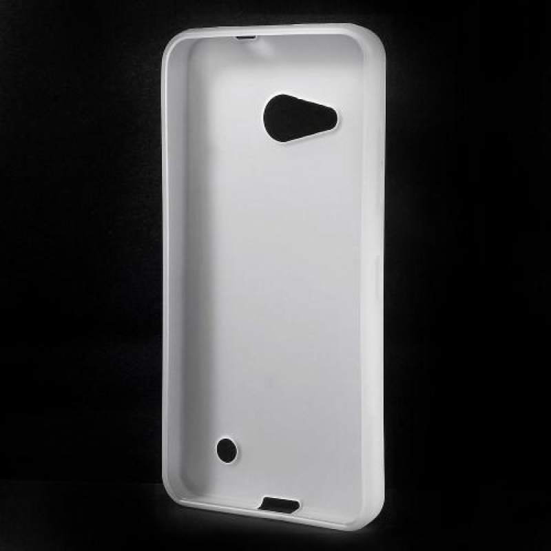Matný gelový obal na Microsoft Lumia 550 - bílý