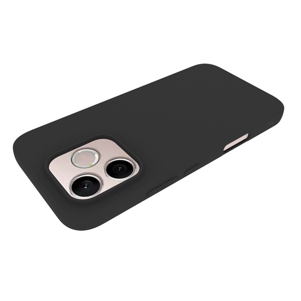 Matný gelový obal na mobil Honor 600 Lite 5G - černý