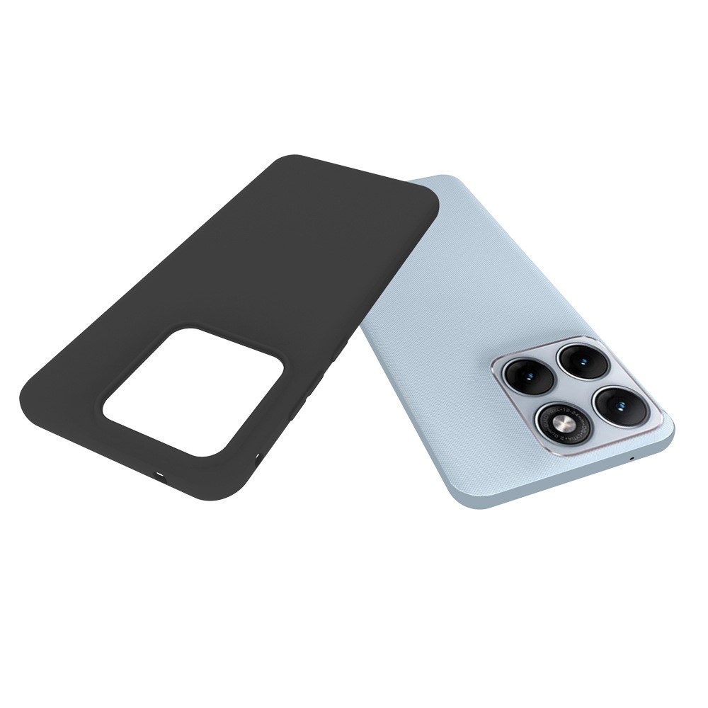 Matný gelový obal na mobil Motorola Edge 70 Fusion 5G - černý