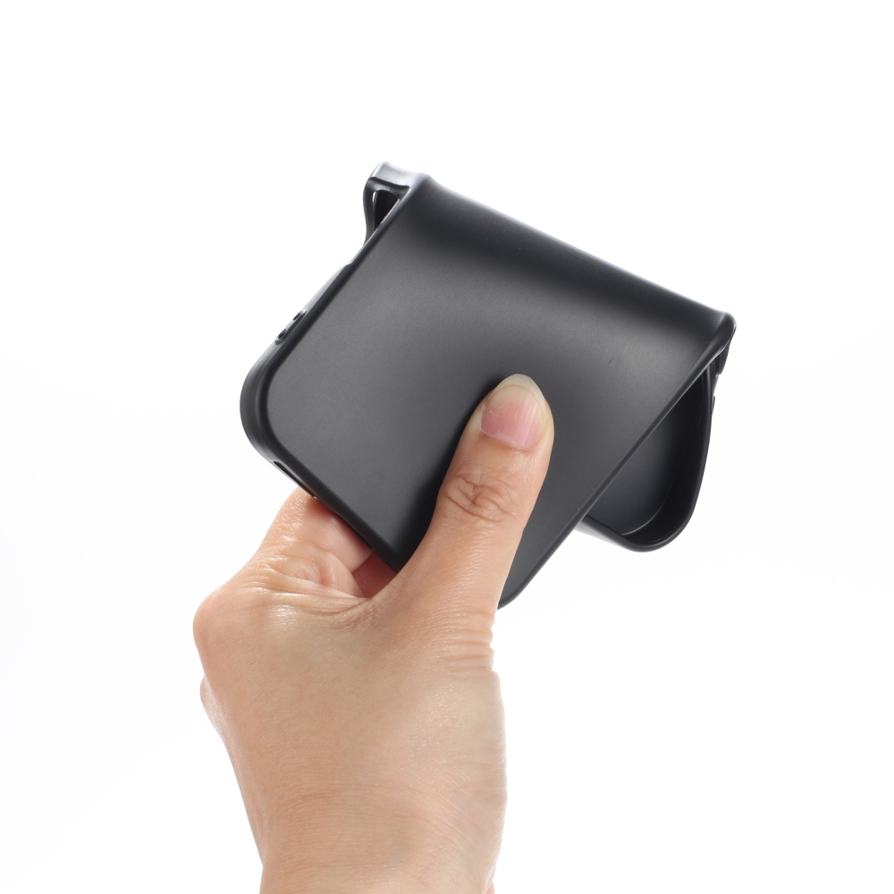 Matný gelový obal na mobil Xiaomi 17 - černý