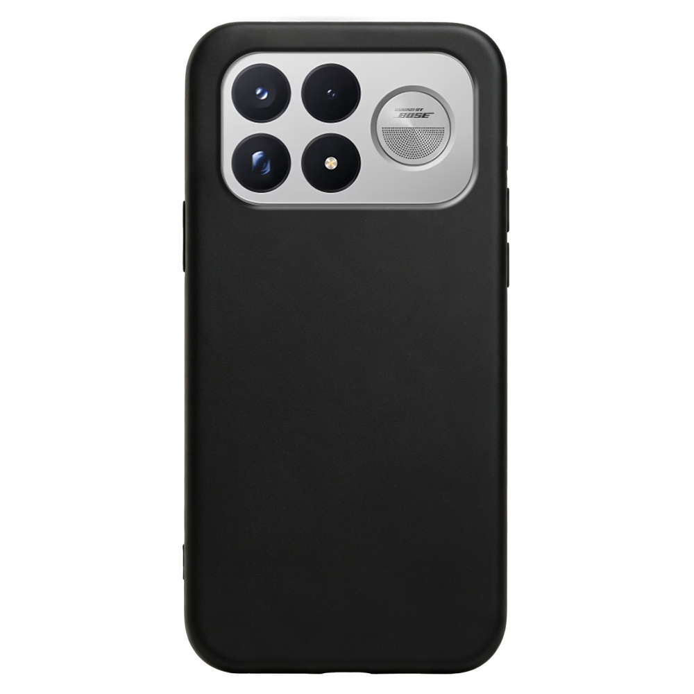 Matný gelový obal na mobil Xiaomi Poco F9 Ultra/F8 Ultra 5G - černý