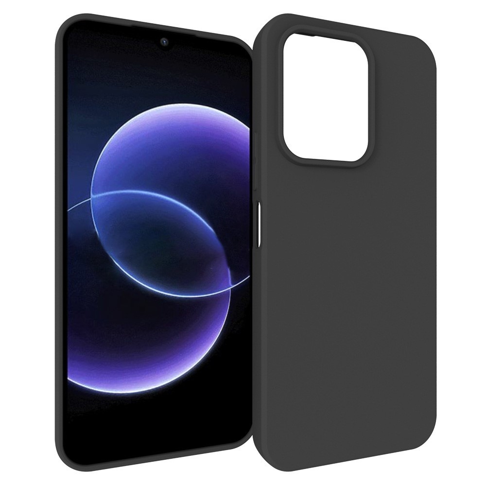 Matný gelový obal na mobil Xiaomi Redmi 17 4G/5G - černý