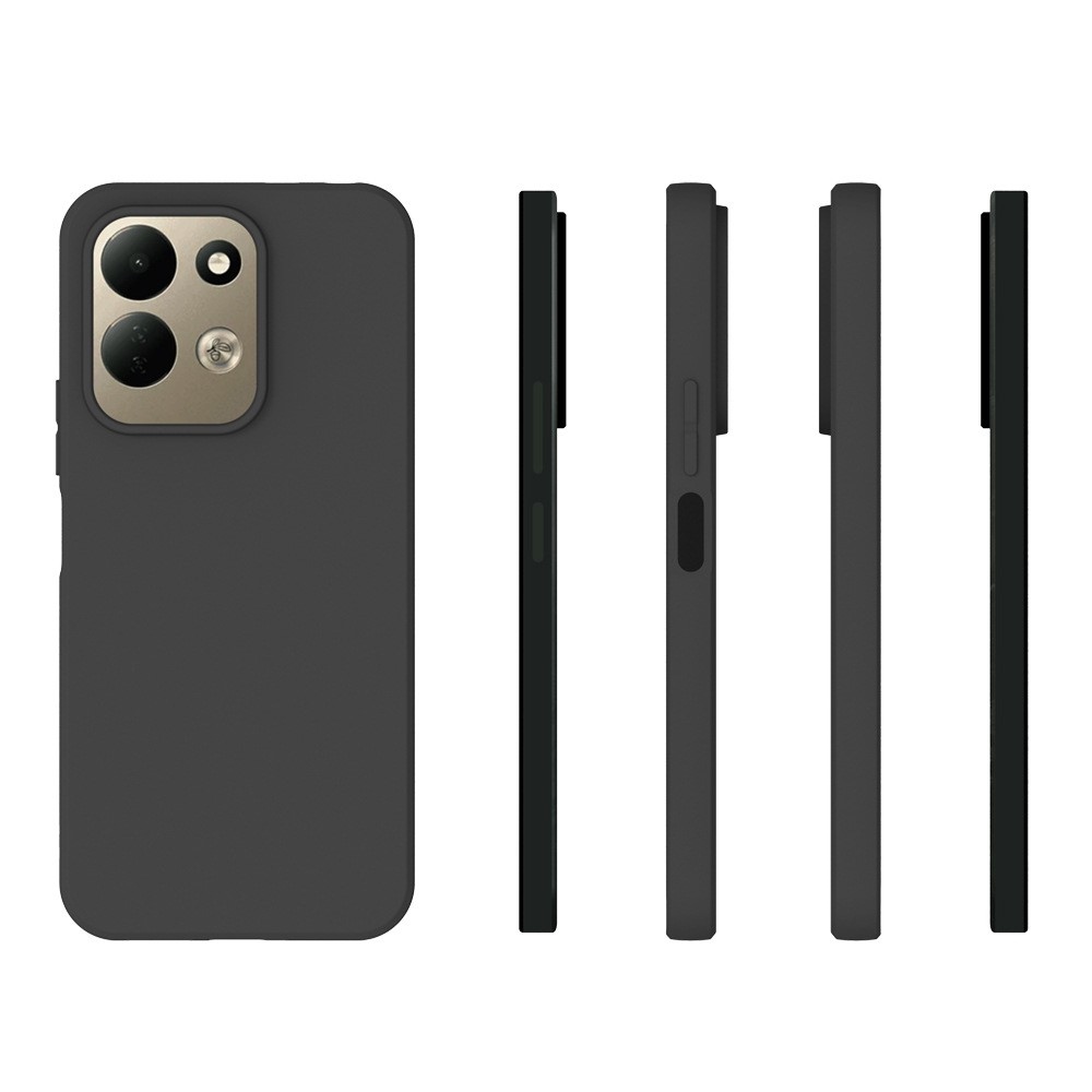 Matný gelový obal na mobil Xiaomi Redmi 17 4G/5G - černý
