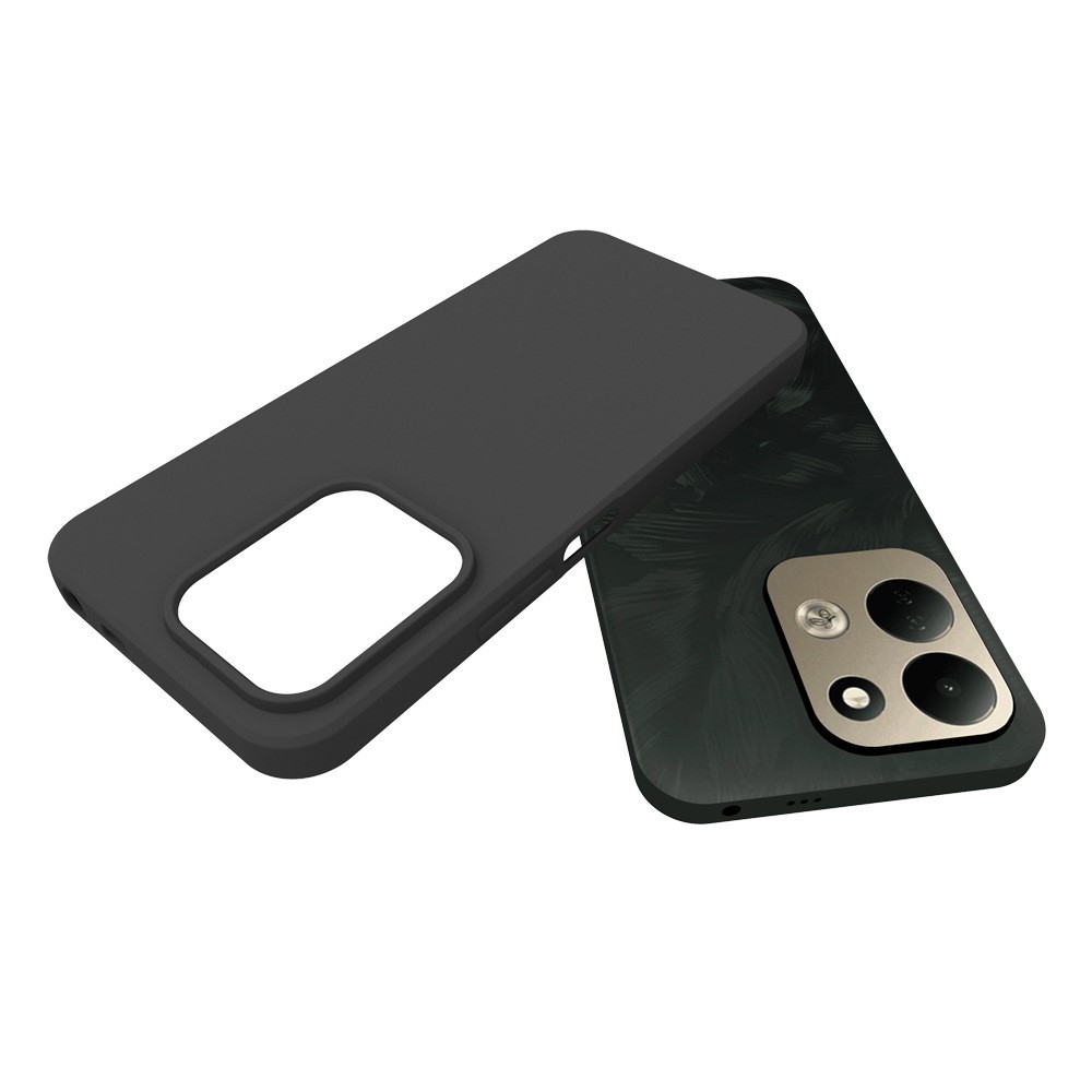Matný gelový obal na mobil Xiaomi Redmi 17 4G/5G - černý