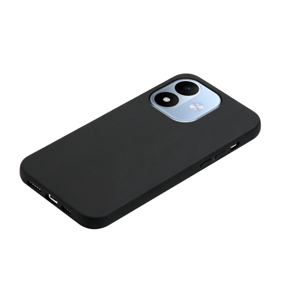 Matný gelový obal na mobil Xiaomi Redmi Note 17 4G/5G - černý