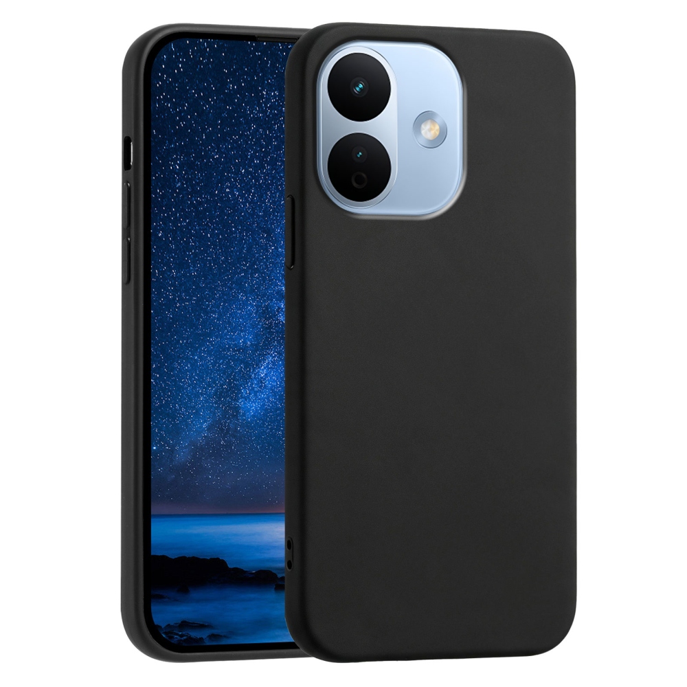 Matný gelový obal na mobil Xiaomi Redmi Note 17 Pro 5G - černý
