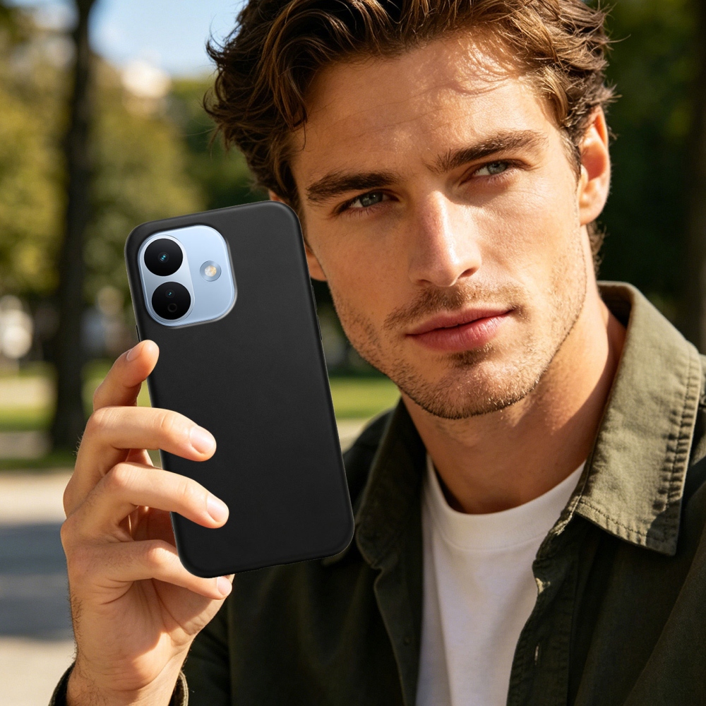 Matný gelový obal na mobil Xiaomi Redmi Note 17 Pro 5G - černý