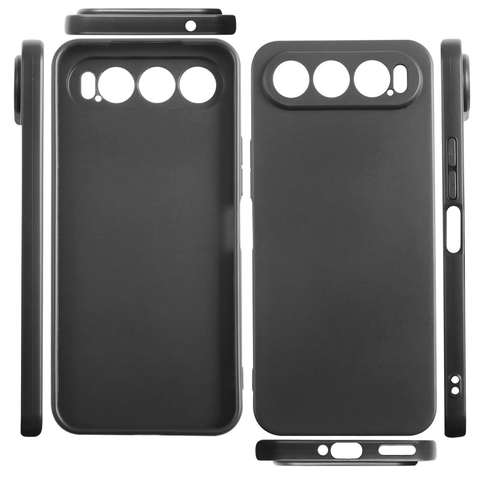 Matný gelový obal na mobil ZTE Nubia Air - černý